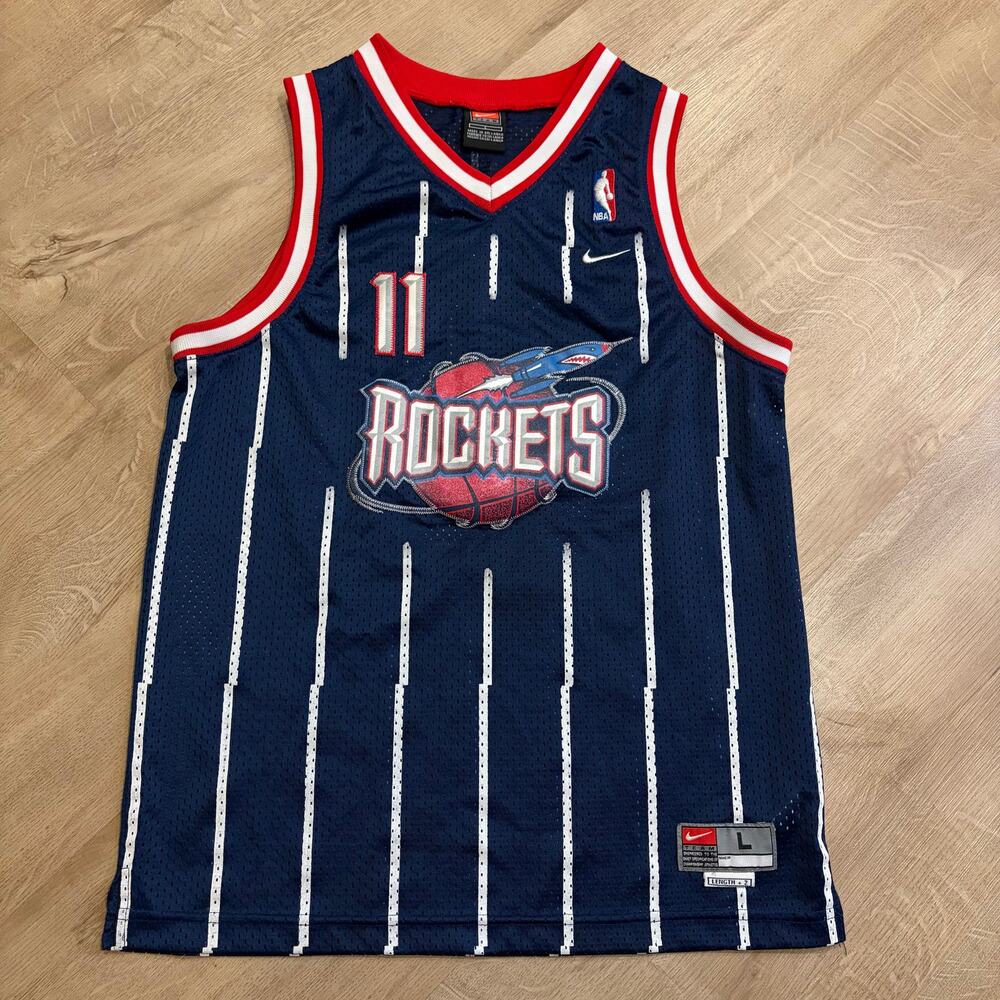 Vintage Y2K Nike NBA Houston Rockets Yao Ming # 11 Jersey Youth Boys Large Blue